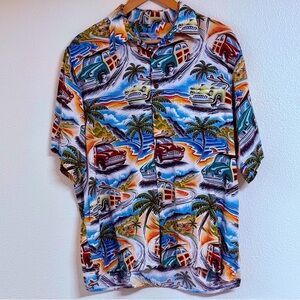 Vintage Reyn Spooner-Tailored In Hawaii-Art of Eddy Y Shirt Men’s Size Large